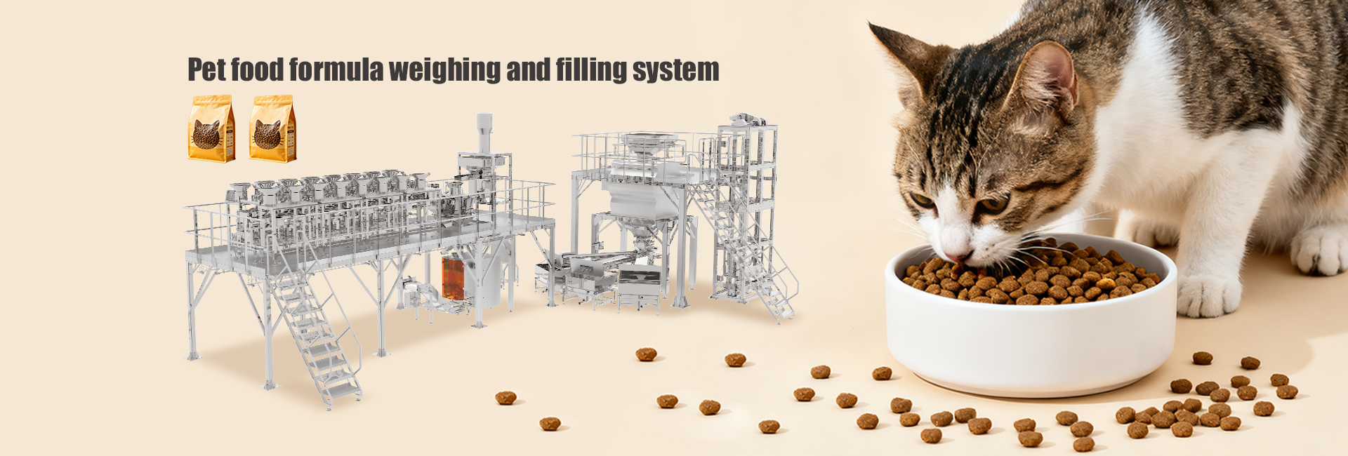 Verpakkingsmachine voor huisdierenvoeding