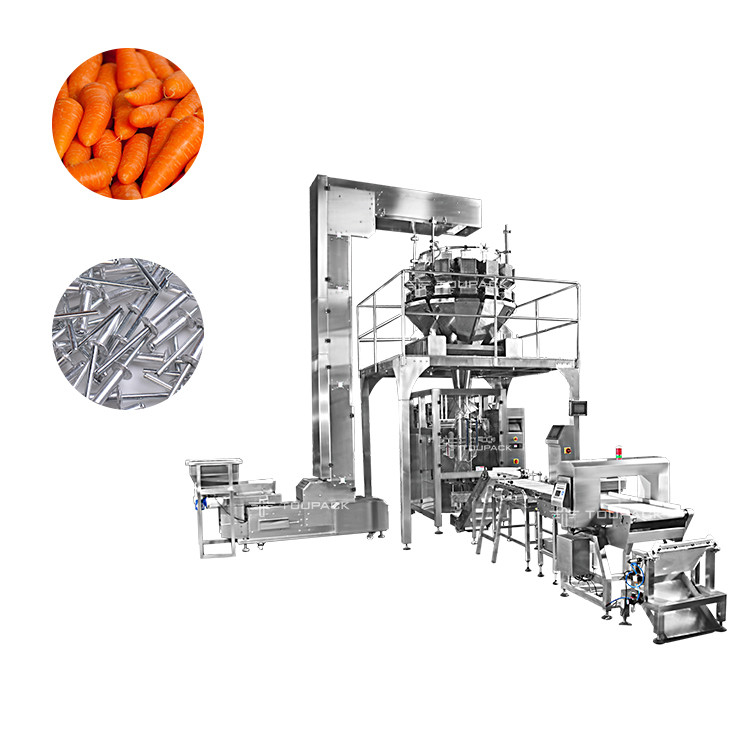 SS316 wegende de Wortel van de de Witte waterkers500g Baby van de Vullende Machine Verticale Sla het Wegen Verpakking die Machine ontdekken
