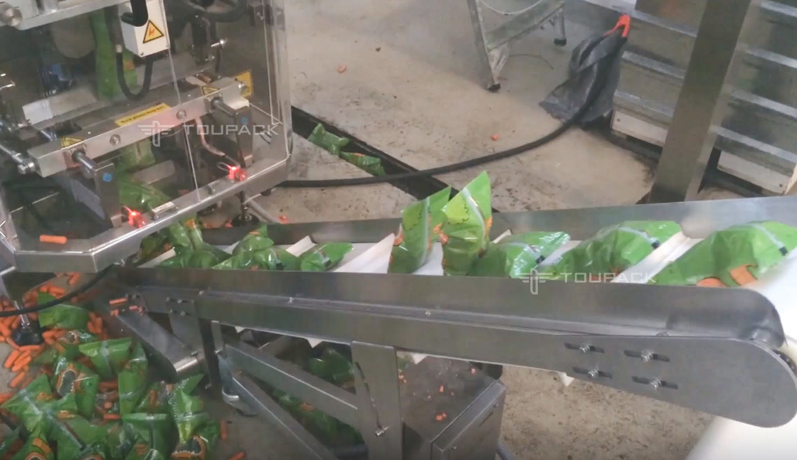 SS316 wegende de Wortel van de de Witte waterkers500g Baby van de Vullende Machine Verticale Sla het Wegen Verpakking die Machine ontdekken