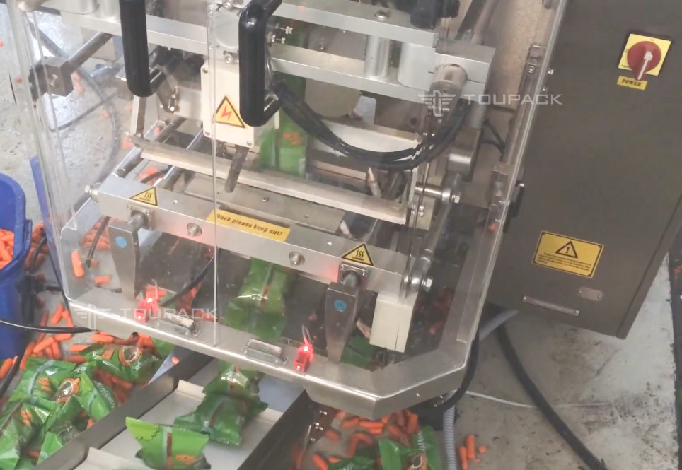 SS316 wegende de Wortel van de de Witte waterkers500g Baby van de Vullende Machine Verticale Sla het Wegen Verpakking die Machine ontdekken