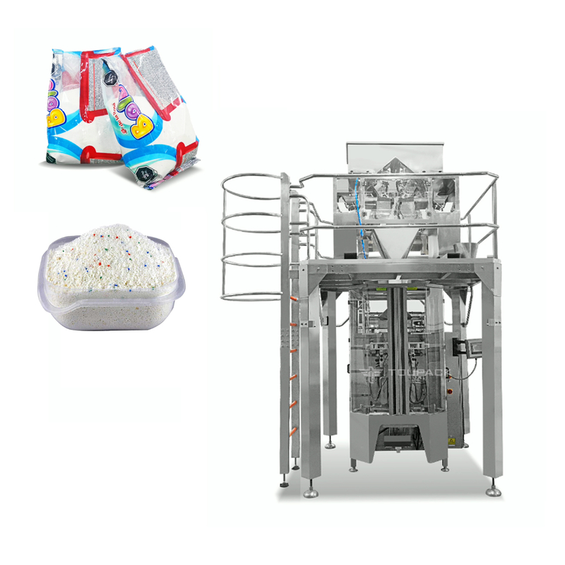 Automatische Verticale Zak die 4 de Hoofd van de de Wegers4kg Was van 10L Lineaire Machine van de het Poederverpakking wegen