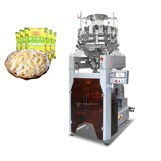 14 leid allen in Één Wegende Verpakkende Machine voor Kokosnoot Knapperig Chips Filling Machine