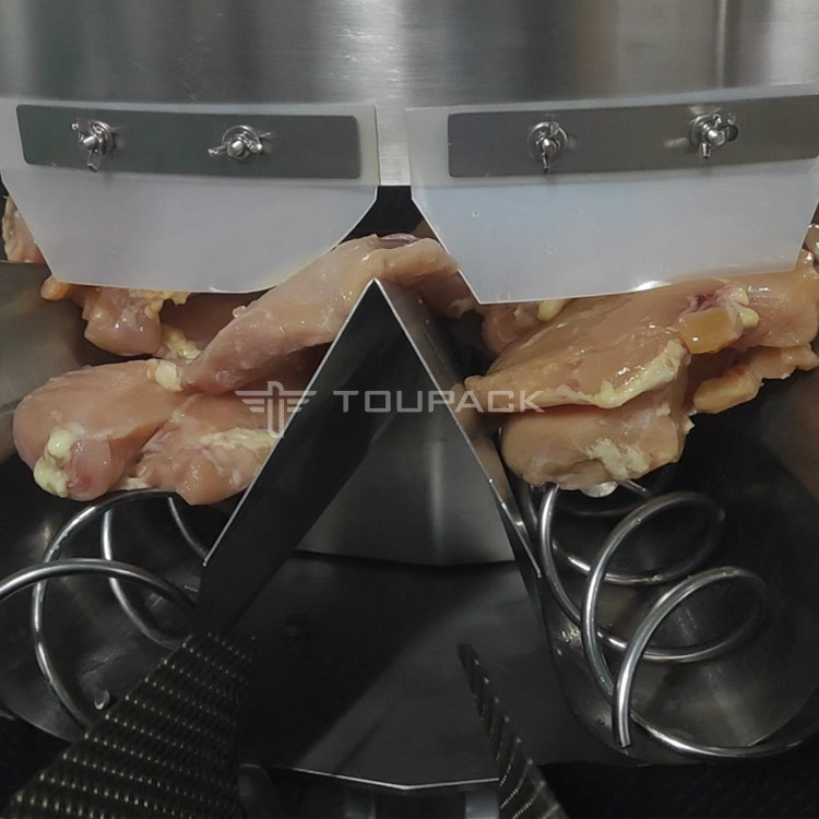 De Verpakkingsmachine Dimple Plate Hopper 14 van de schroef1.0l 1.5L Weger Hoofd voor Kippenborst