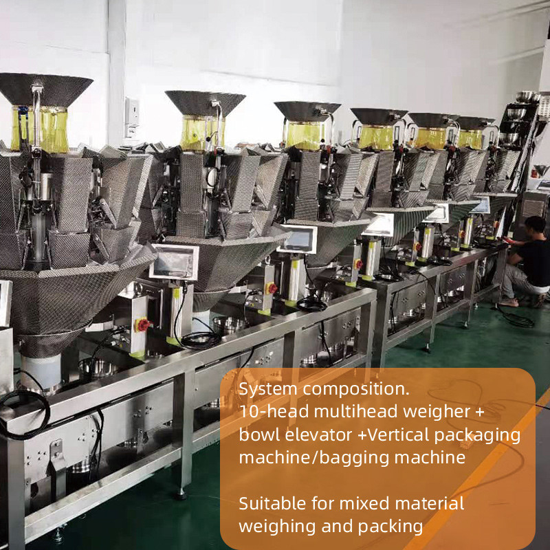 Volledig automatische flessen met opblaasbare voedselblikken vulmachines bugels garnalen crackers pot vulmachine
