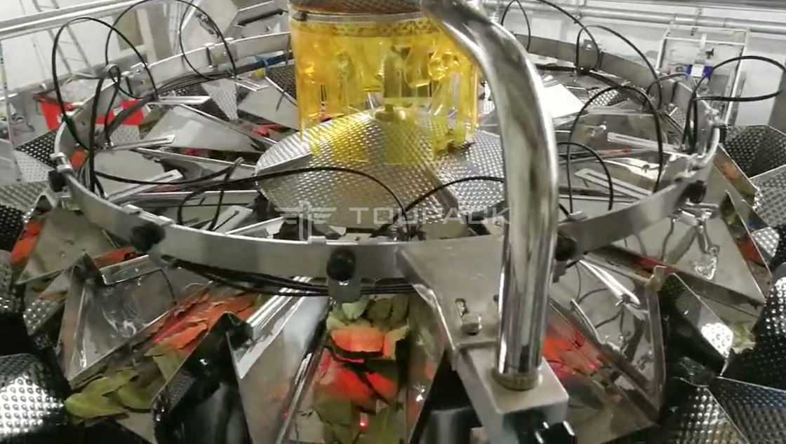 Volledig automatische verticale weegmachine voor het verpakken van droge theebladeren