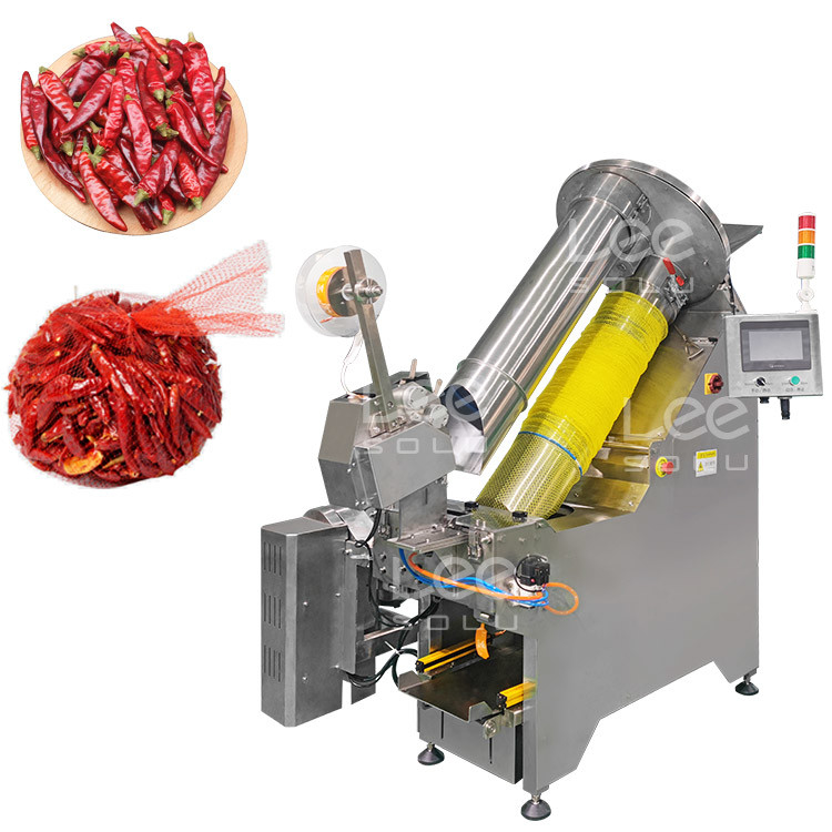Dry Red Pepper Fruit and Vegetable Packaging Machine Net Bag Packaging Productielijn