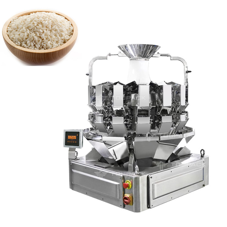 14 emmers Automatische meerhoofdige weegmachine 1kg 2kg 5L Granen Voedsel Granen Rijst zak verpakkingsmachine