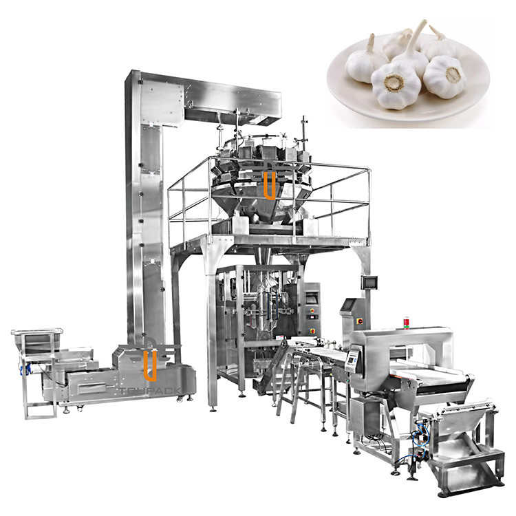 OEM Automatische weegmachine Pouch Bonen Sprout Koriander Aardappel Knoflook Baby Wortel Verpakkingsmachine