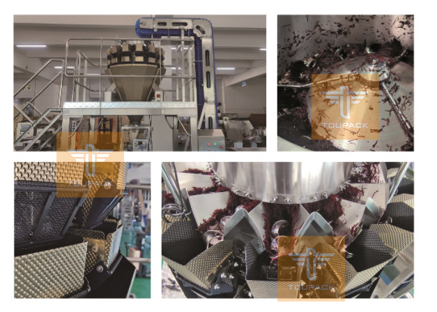 Gewichten en vullingsystemen vers vlees 14 koppen Schroefvoeding Multihead Weiger