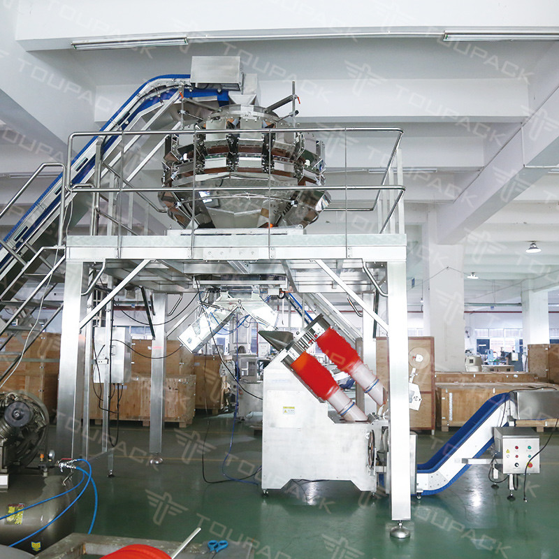 Maaszakverpakkingsmachine uienmaaszakjes knipmachine groenten en fruit maaszakverpakkingsmachine