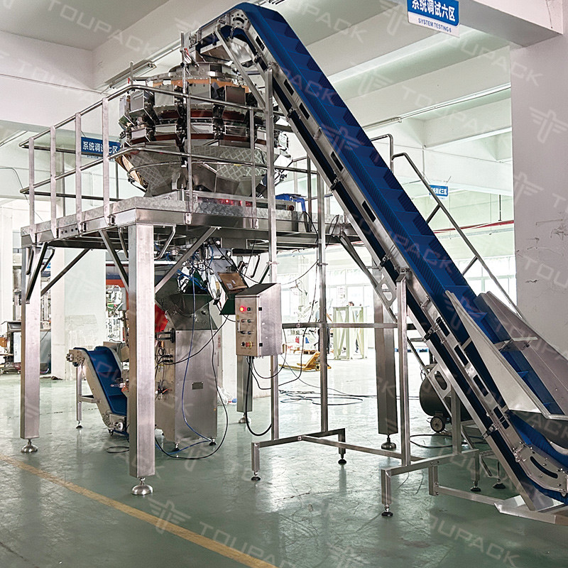 Maaszakverpakkingsmachine uienmaaszakjes knipmachine groenten en fruit maaszakverpakkingsmachine