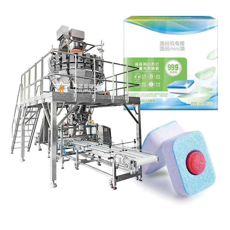 Tablettenwasmiddel verpakkingsmachine vaatwasser wasmiddel tabletten pods zak verpakkingsmachine vaatwasser gel pods zak doos verpakkingsmachine