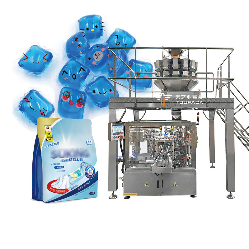 Automatische vaatwasmachine met hoge snelheid wasmiddel tabletten pods zak verpakkingsmachine vaatwasmachine poeder gel pods zak verpakkingsmachine