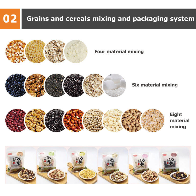 Automatische 10g-1000G Pouch Parrot Food Packing Machine Suiker Noten Specerijen Thee Blaadzak Verpakkingsmachine Multihead Weiger