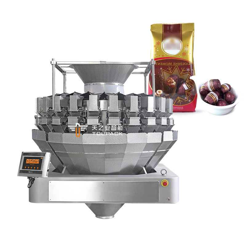 Auto Stand Up Pouch Doypack Weeging Packing Granule Peanut Cashew Nuts Multihead Weigher Filling Machine
