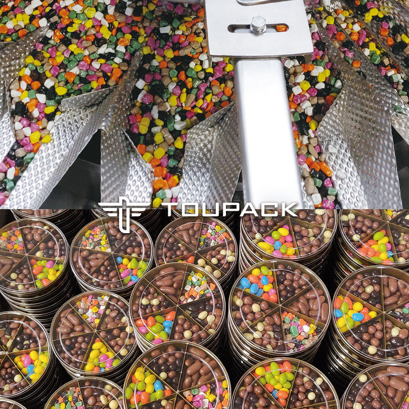 Auto Stand Up Pouch Doypack Weeging Packing Granule Peanut Cashew Nuts Multihead Weigher Filling Machine