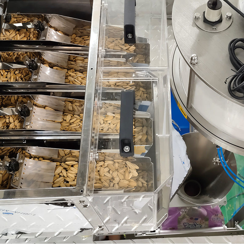 Automatische 200g 300g 500g Verticale Vorm Vul en Sluit Verpakkingsmachines Poedervulmachine Doypack Zak Wei-eiwitpoeder Verpakkingsmachine