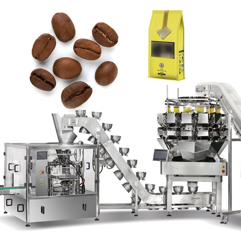 Volledig automatische kruiden verticale vorm vulzegelmachine (vffs) met multihead weegmachine