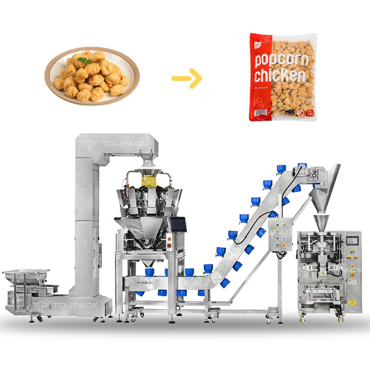 Automatic Granule Packing Machine Potato Chips All in One Weighing and Bagging Production Line