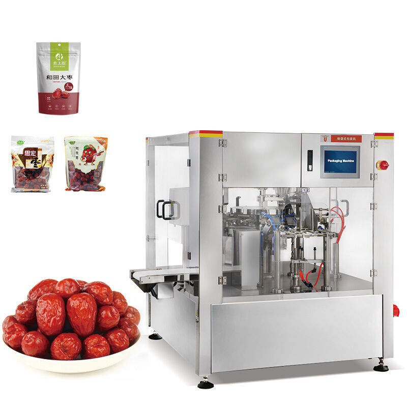 Automatische koekjes multihead weegmachine Plastic bag Stand up pouch Doypack Filling Sealing Machine fabrikant