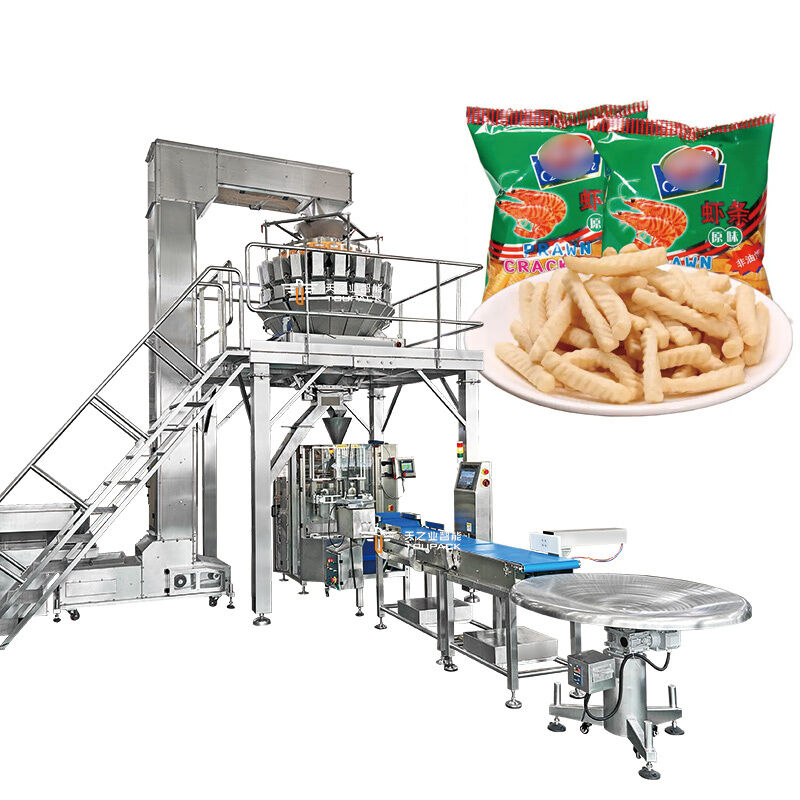 300 zakken/minuut Banaan Chips Kokosnoot Plastic Zakkenmachine Koffie Vorm Vul Sluit Verpakkingsmachine Plastic Snack Voedsel Verpakking Zakken Machine
