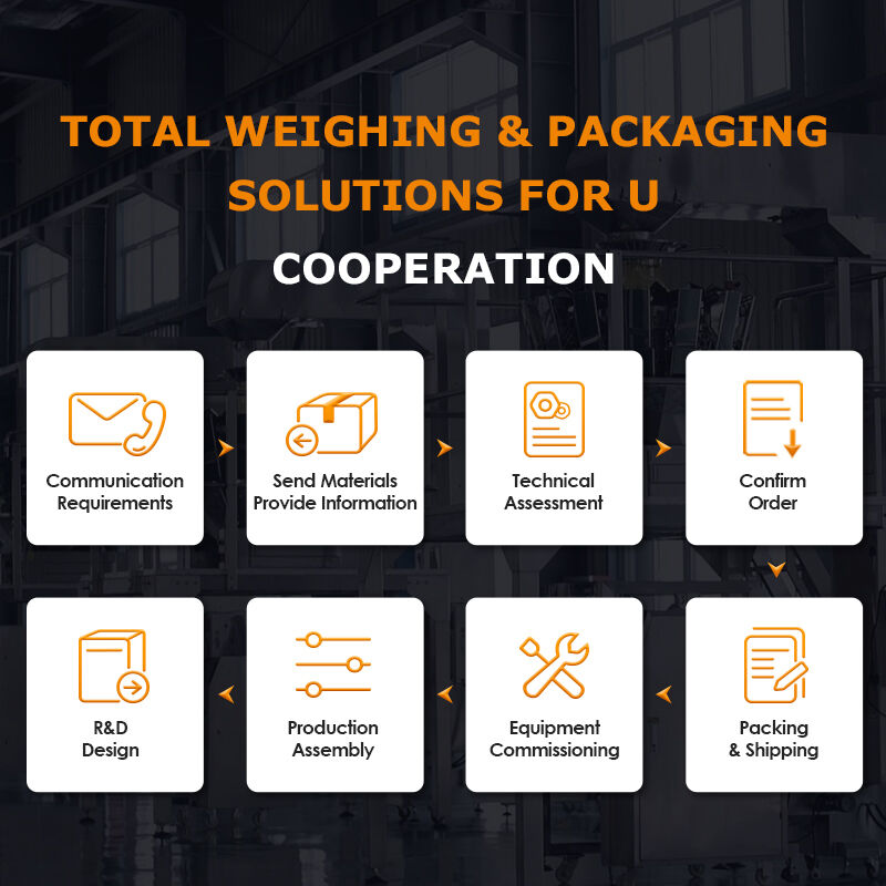 Voorbereide maaltijdverpakkingsmachine Schroefweger Tray Verpakkingslijn Met Schroefvoeding Multihead Weiger