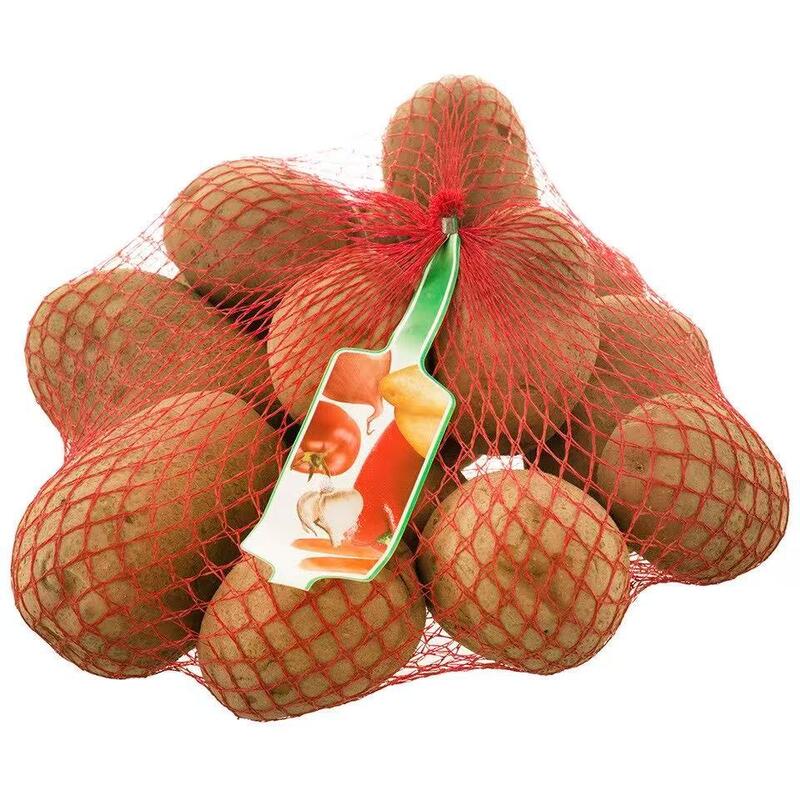 Industrial Potato Mesh Bag Packaging Line met automatische weigeraar Net Bag Filling Clipping en Tag Inserter