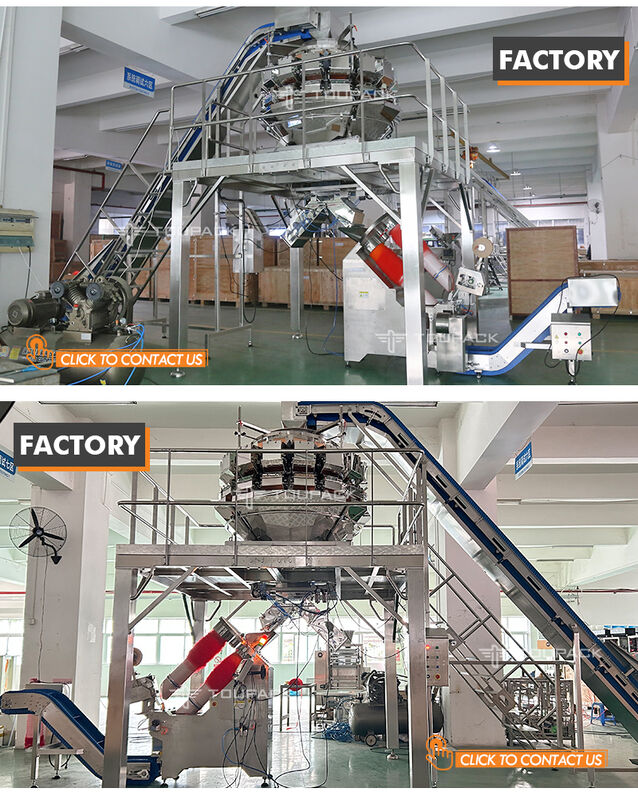 Automatische verpakkingsmachine met 15-30 zakken/min snelheid en 0,45~5 kg capaciteit voor aardappel uien