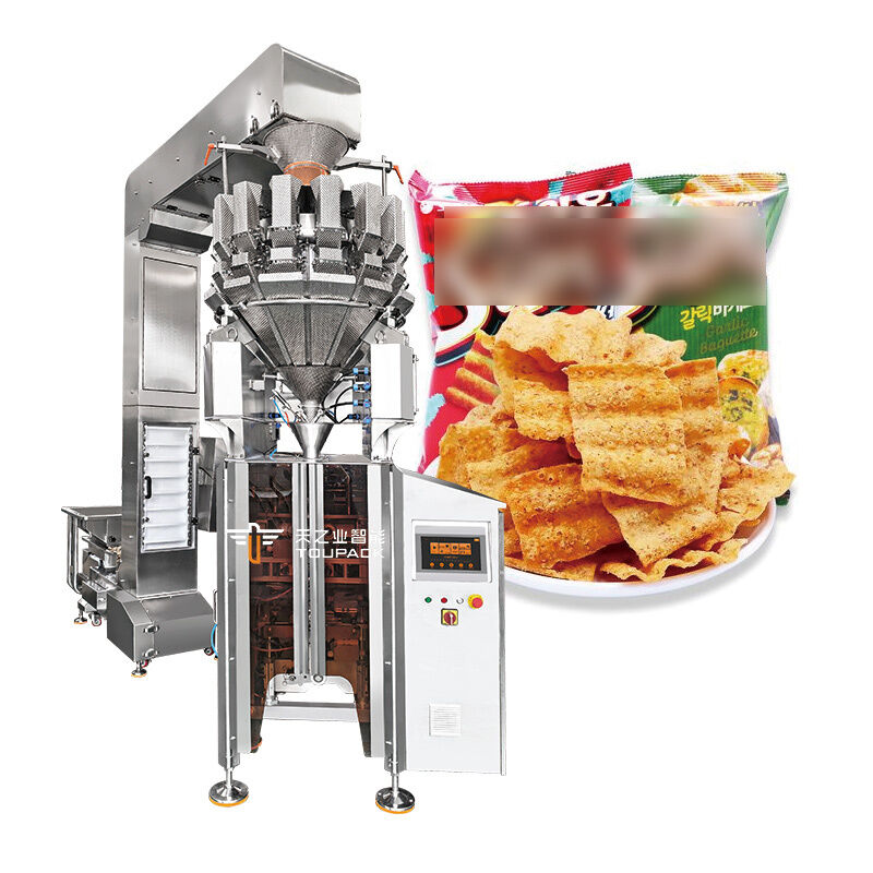Automatische VFFS-verpakkingsmachine voor voedselverpakkingen met multihead weegmachine 20-200 verpakkingen per minuut hoog nauwkeurig weegsysteem