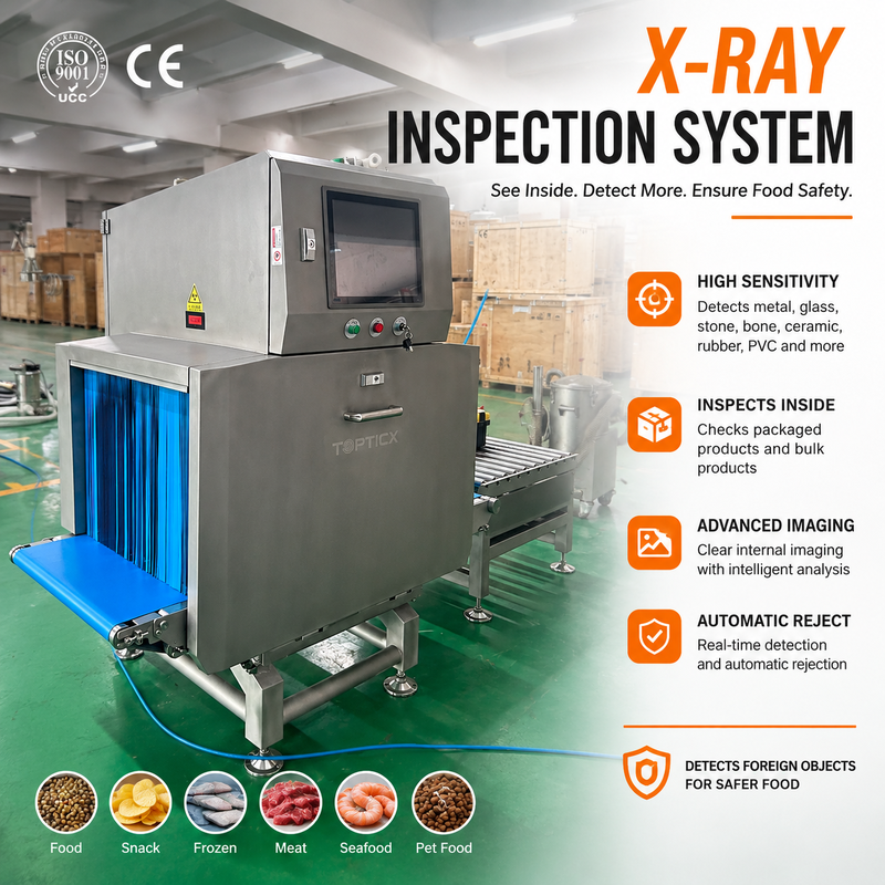 Voedselröntgeninspectiemachine voor detectie van vreemde voorwerpen | TOUPACK TTX-serie