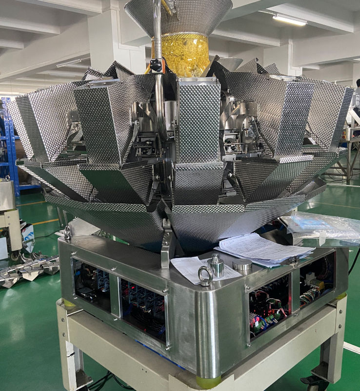 14 de Machine van de de Wegersverpakking van vultrechtersmultihead 0.8L 1.6L 2.5L voor Breekbare Vruchten