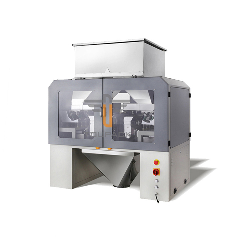 Automatische vierkop lineaire weegmachine SUS304 35BMP Voor het wegen van 1000g product