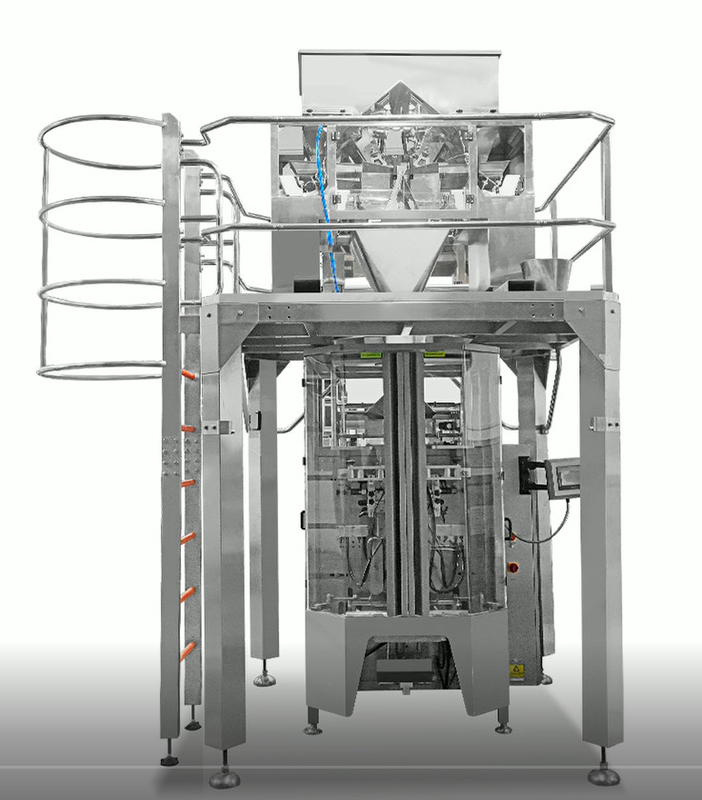 Automatische vierkop lineaire weegmachine SUS304 35BMP Voor het wegen van 1000g product