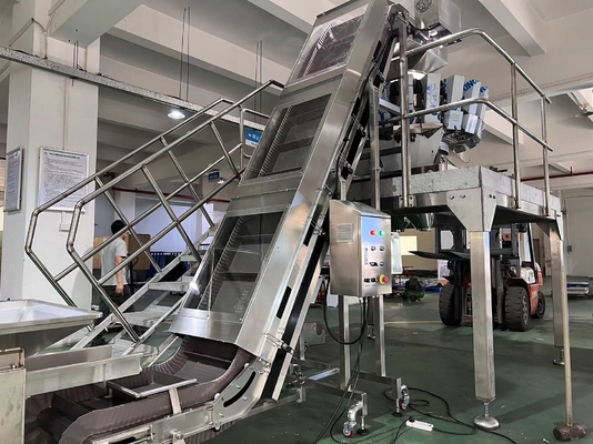 Multifunctionele individuele vibratietoevoer Hellende transportband Capaciteit 7 ton per uur
