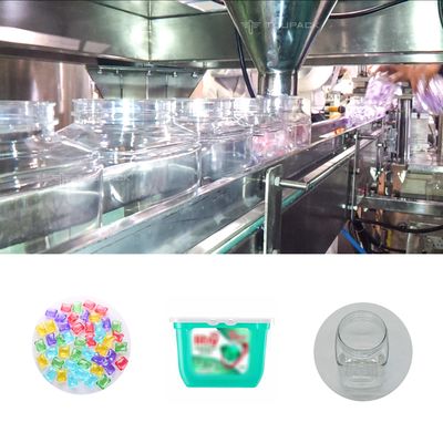 1kg de wasserijparels die het Vullen Machine wegen die 15pcs 30pcs tellen kunnen Vloeibare Korrel Verpakkende Machine in dozen doen