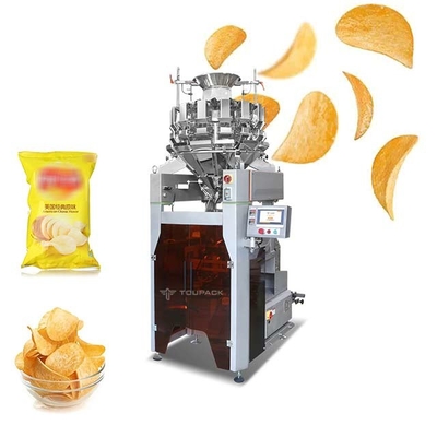 Van de de Wegersverpakking van SS316 Multihead van de de Machineaardappel de Garnalenfruit en Plantaardig Chips Quantitative Weighing