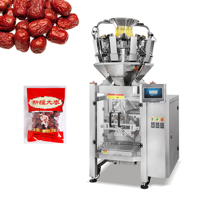 Bulksnack 10 de Wegende en Verpakkende Machine van de Hoofdmultihead-Wegers Rode Datum
