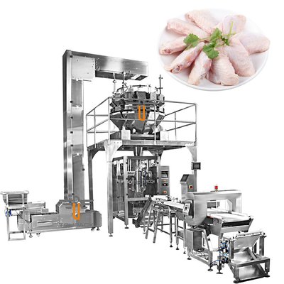 VFFS Verticale weegmachine Vriesmachine Broiler vleugel Kipbeen Eend nek Verpakkingsmachine