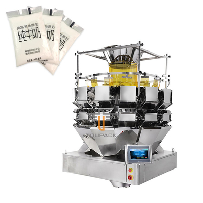 5L Multihead Weigher Packing Machine Automatisch Verticaal Melk in zakken Weegsysteem