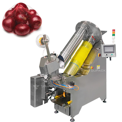 Semi-Auto Mesh Bag Net Packing Machine voor uien net zak afdichten knippen verpakkingsmachine