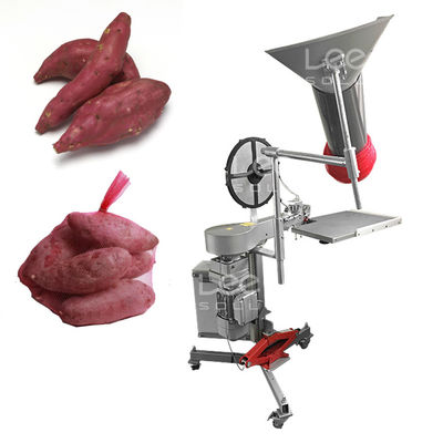 Semi-automatische Citrus Net Bag Packaging Machine Zoete aardappel Oranje Mesh Bag Fruit Packaging Machine