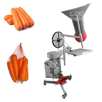Semi-automatische wortelnetzak verpakkingsmachine knoflook ui gember netzak verpakkingsmachine