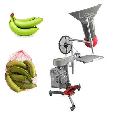Semi-Auto Bananen Wortel Verpakkingsmachine Voor Mesh Net Bag Gewicht Telling Net Clipping