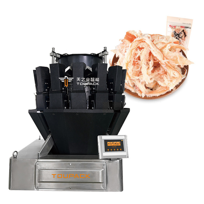 Automatische rundvlees varkensvlees pluimvee worstjes kleverige voedselverpakkingsmachine met multihead weeging verzegelverpakkingsmachine