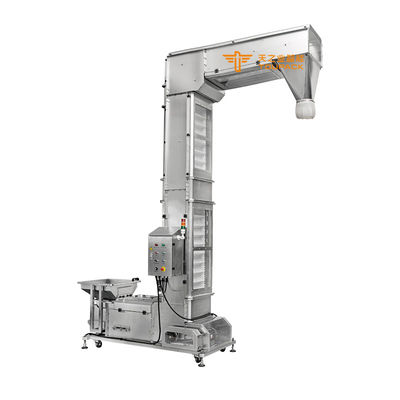Verticale lifter elevator van voedselkwaliteit met hoge capaciteit Z-type baktransporteurs voor suiker/granen