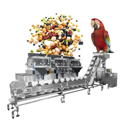 Automatische multihead weger voor het verpakken van papegaaienvogelvoer van 2,5 kg