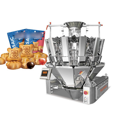 Volledig automatische hoge snelheid stikstof verticale vorm vul zegel zak snack voedsel weging puffs voedsel pellet verpakkingsmachine