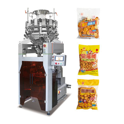Hoogwaardige Verticale Automatische Kwantitatieve Deeltjes Snackvoedsel Verzegelings-, Vul- en Verpakkingsmachine VFFS Weeg- en Verpakkingsmachine