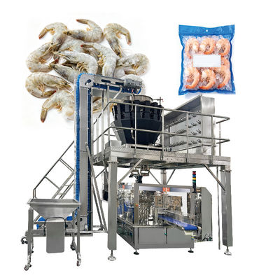 1kg 2kg Kip Vlees Nuggets vleugels Vlees voorgebouwd zak Multihead Weiger Stand up zak Rotary vul zegel verpakkingsmachine