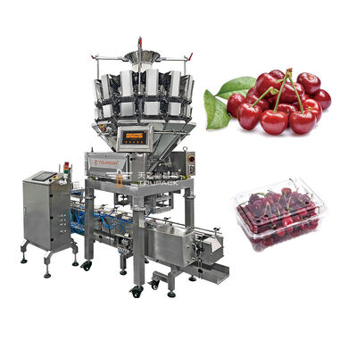 Automatische Plastic Doos Weeg- en Vulmachine voor Fruit en Groenten